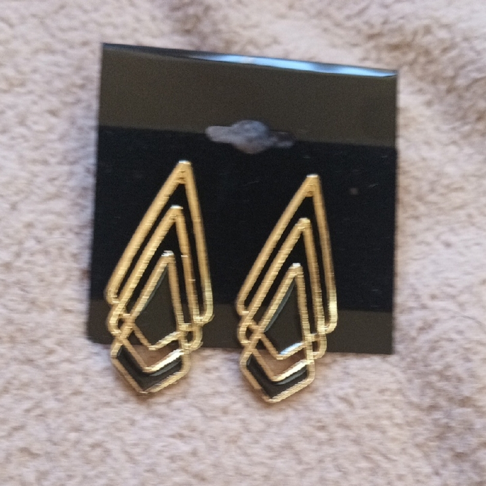 Geometric Gold Earrings